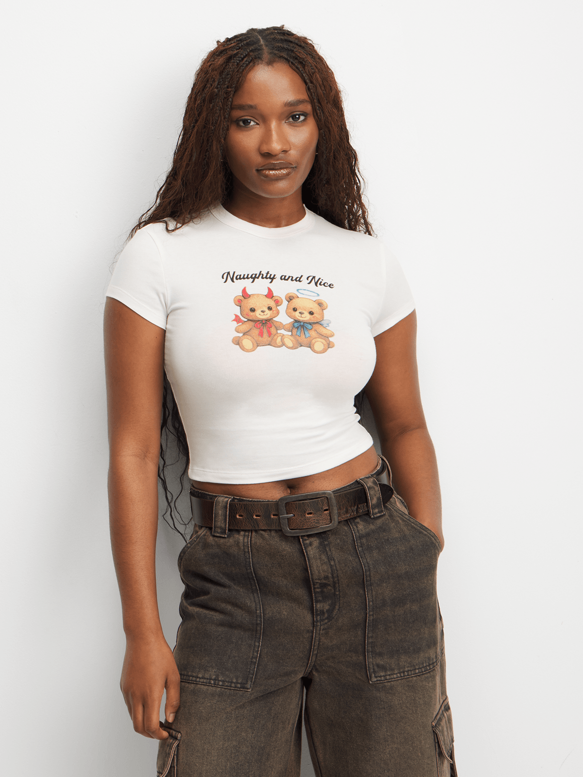 The FIX Women's Milk Naughty & Nice Teddy Graphic Top | Bash