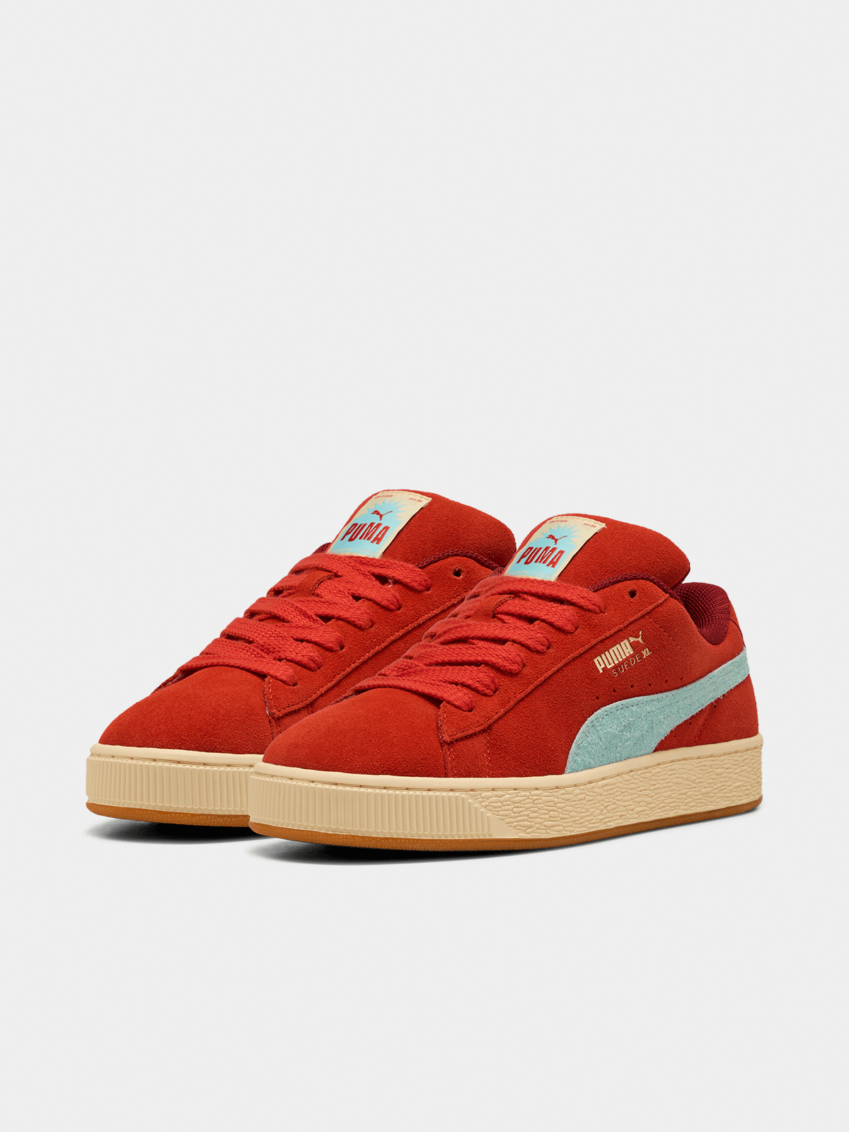 Puma Men's Suede XL Weathered Red/Vanilla Sneaker Bash