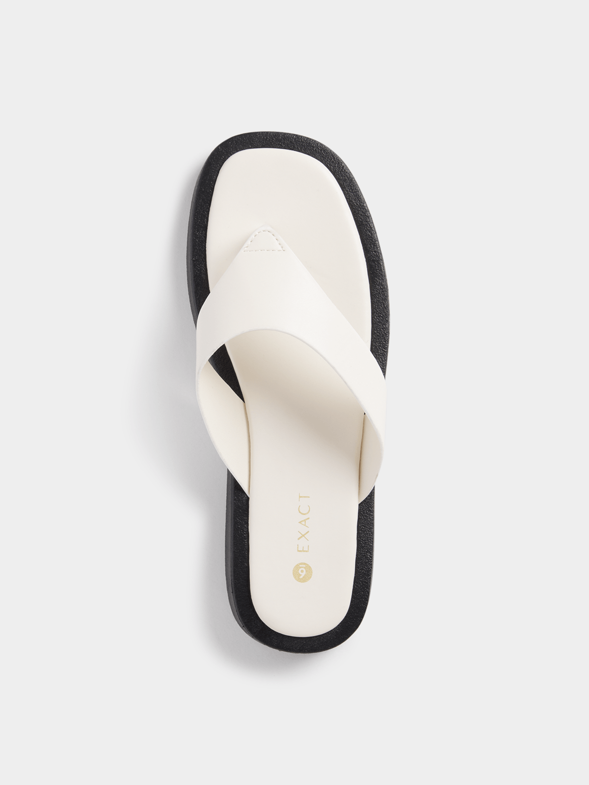Exact Women's White Thong Sandals Bash
