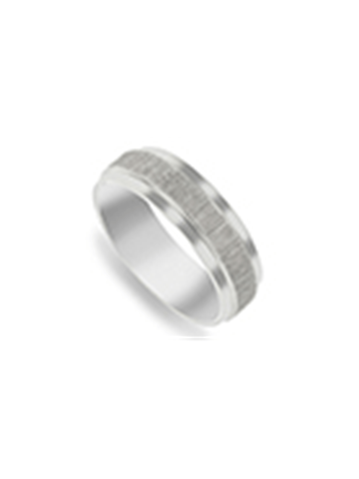 Stainless Steel Textured Men's Ring | Bash