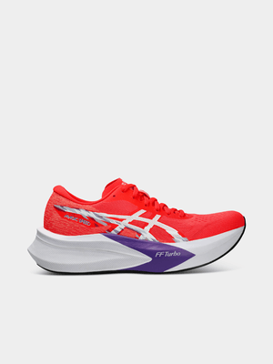 Asics Womens Magic Speed 4 Flash Red/White Running Shoes