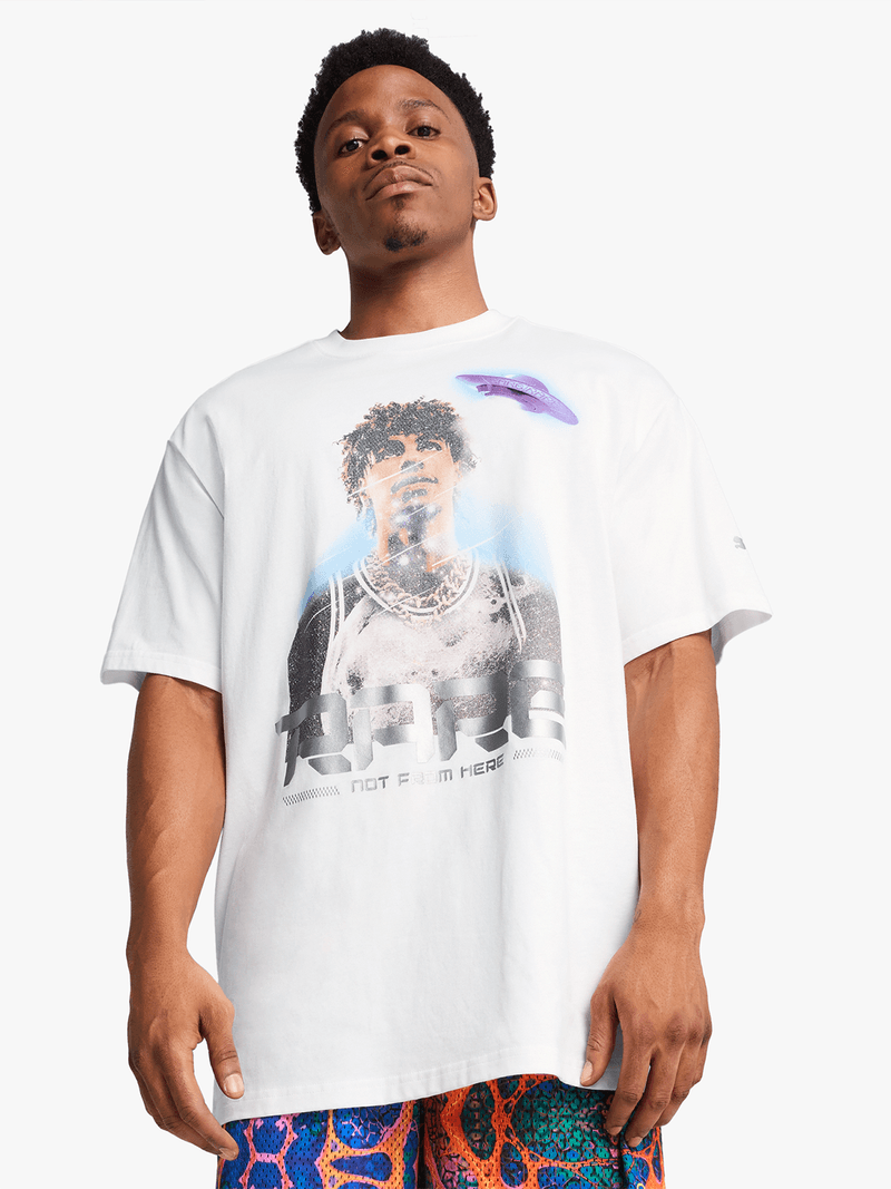 Puma x LaMelo Ball Men's Alien Skin White T-Shirt Bash