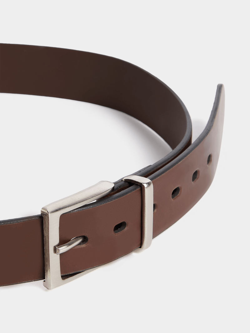Markham Men's Smart Buckle Brown Belt Bash
