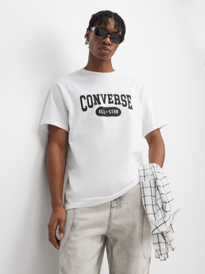 Converse Men's Retro Logo White T-Shirt