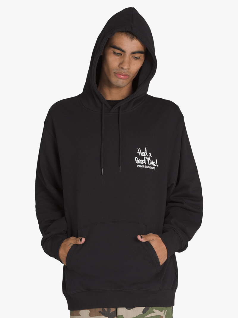 Vans Men's Good Times Black Pullover Hoodie | Bash