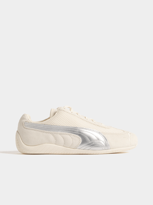 Puma Women's Speedcat Premium Ivory/Silver Sneaker