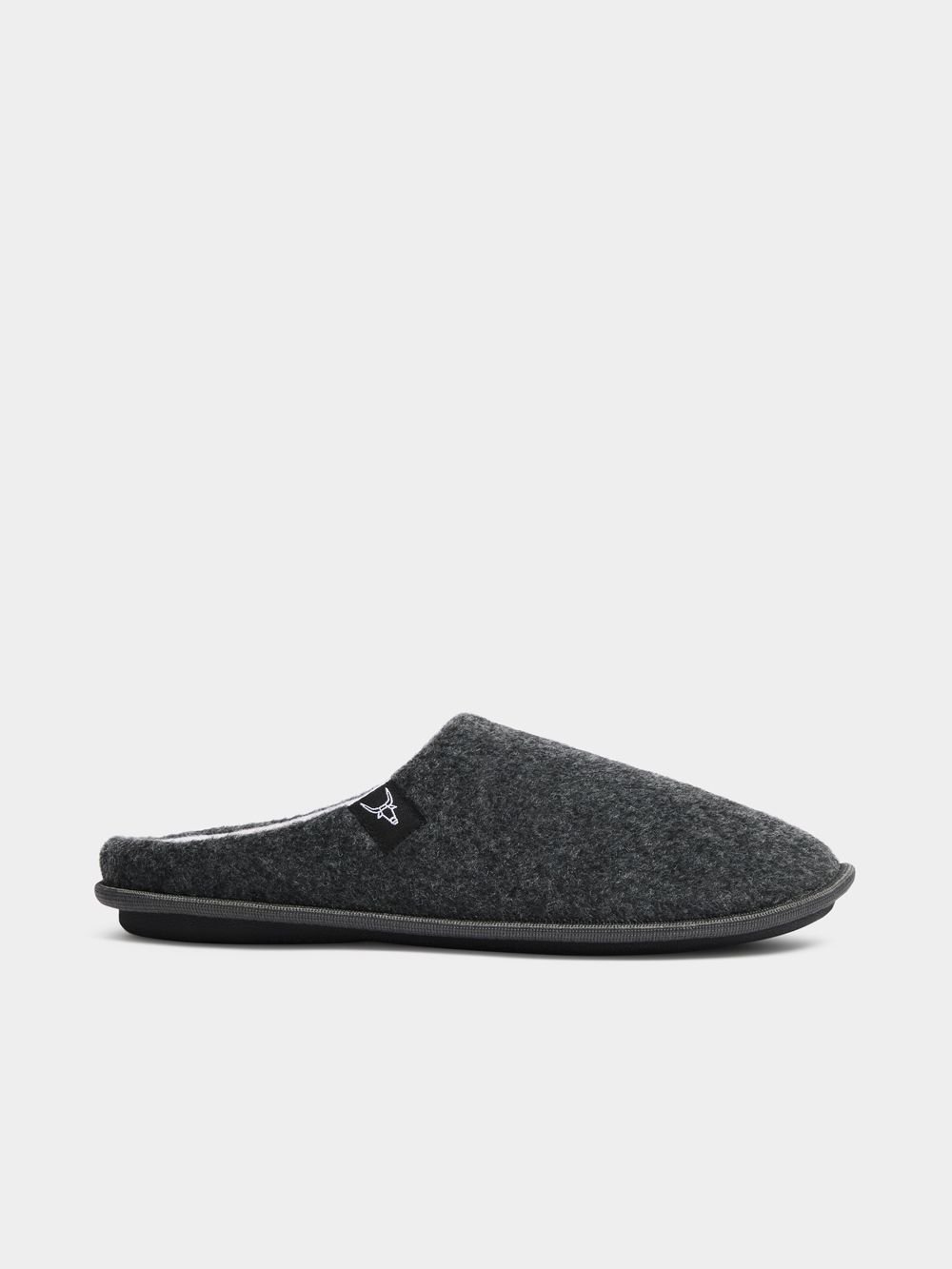 Men's Grey Felt Slippers | Bash