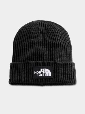 The North Face Box Cuffed Black Beanie