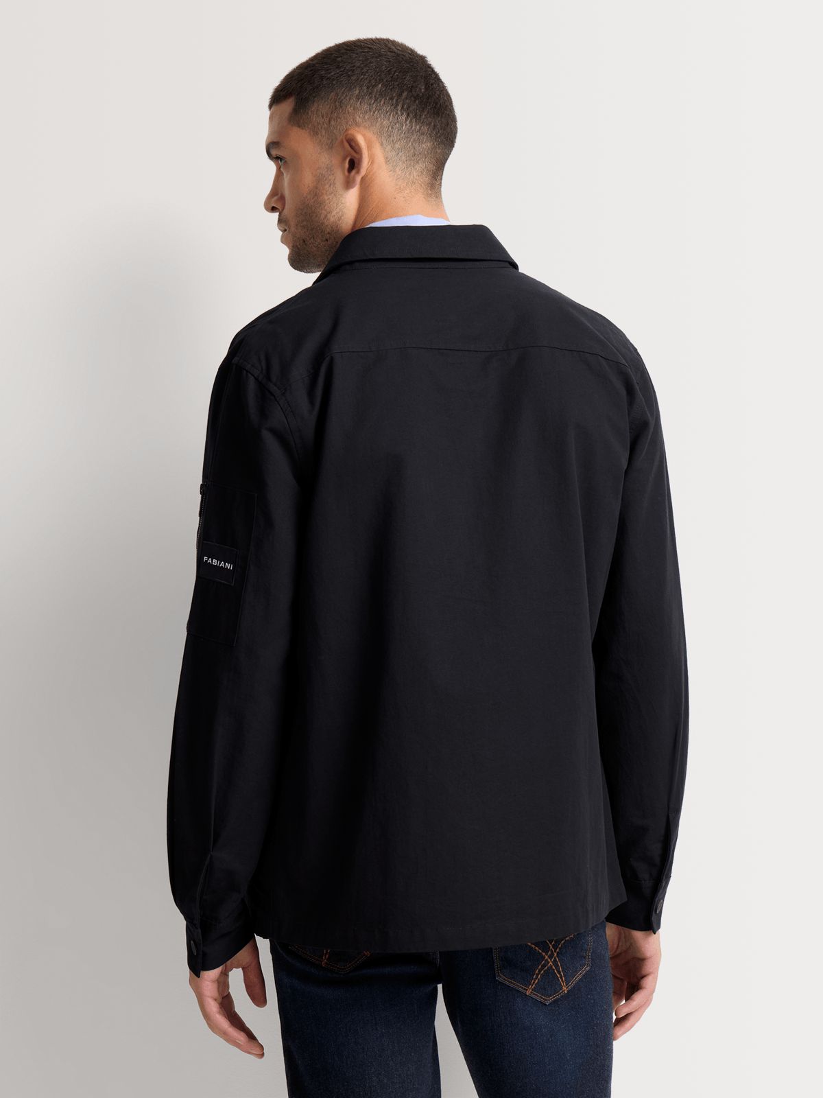 Fabiani Men's Black Overshirt Bash