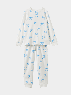 Cotton On Kids Ava White Long Sleeve Pyjama Set