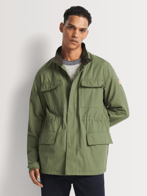 Men's Scotch & Soda Green Cotton Field Jacket