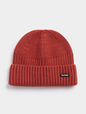 Men's Relay Jeans Micro Red Beanie