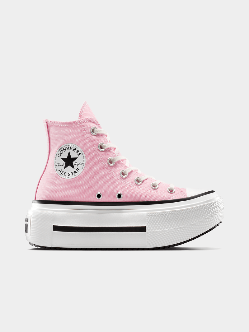Converse Women's CTAS Lift Double Stack Pink/White Sneaker Bash
