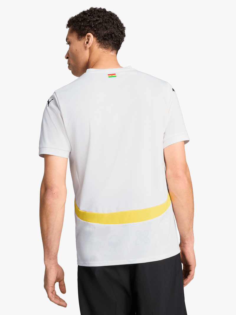 Puma Mens Ghana Home 25 White Stadium Jersey Bash