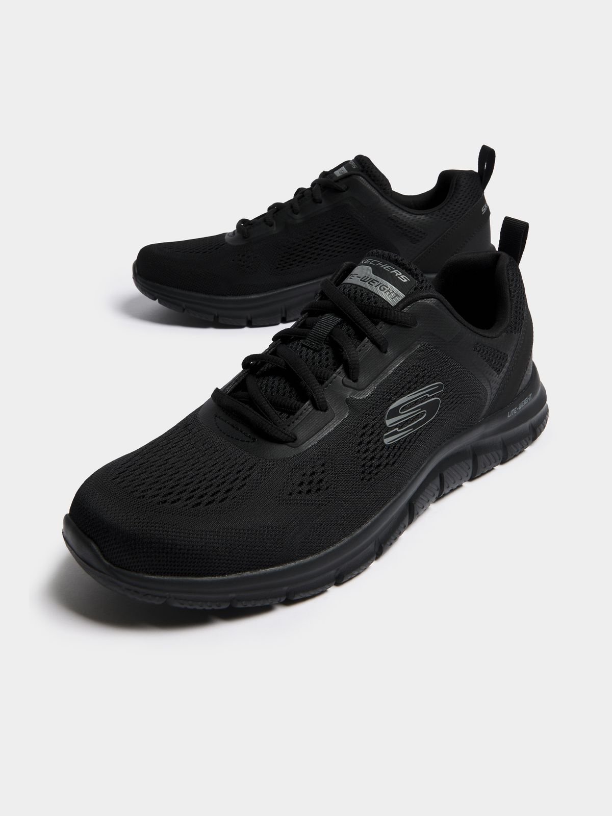 Mens Skechers Track Black Sneaker Bash