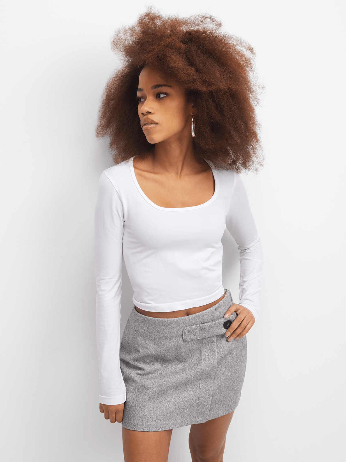 The FIX Women's White Snatched Seamless Top | Bash