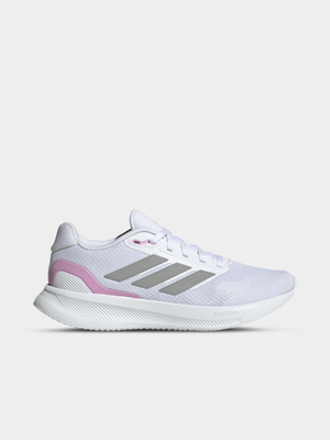 adidas Womens Runfalcon 5 White/Grey Strata/Black Running Shoes