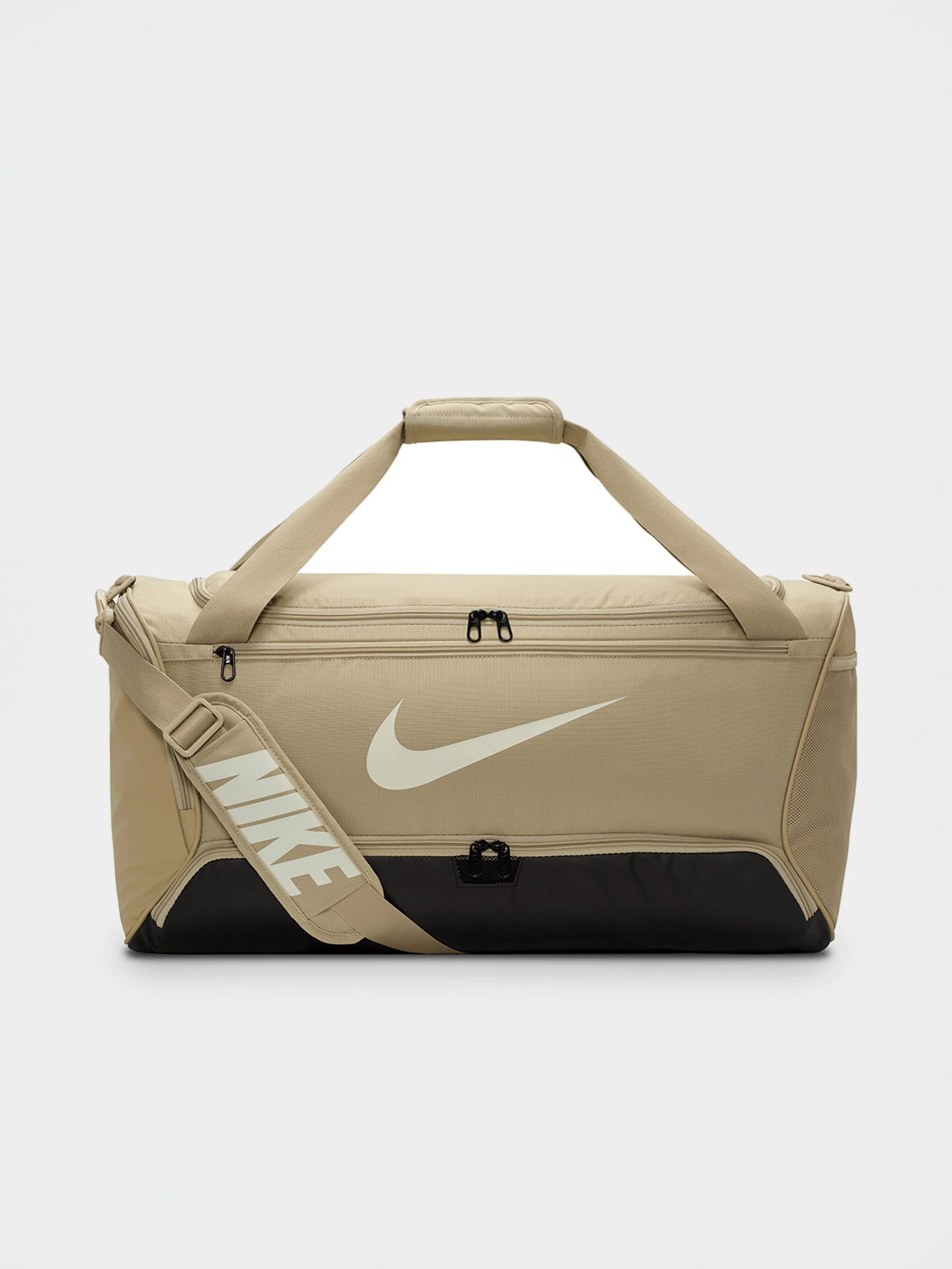 Nike Brasilia Medium Desert Khaki Duffle Bag Bash