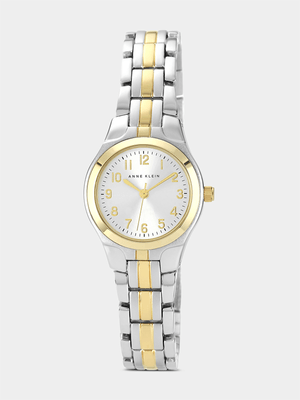 Anne Klein Silver & Gold Plated Bracelet Watch