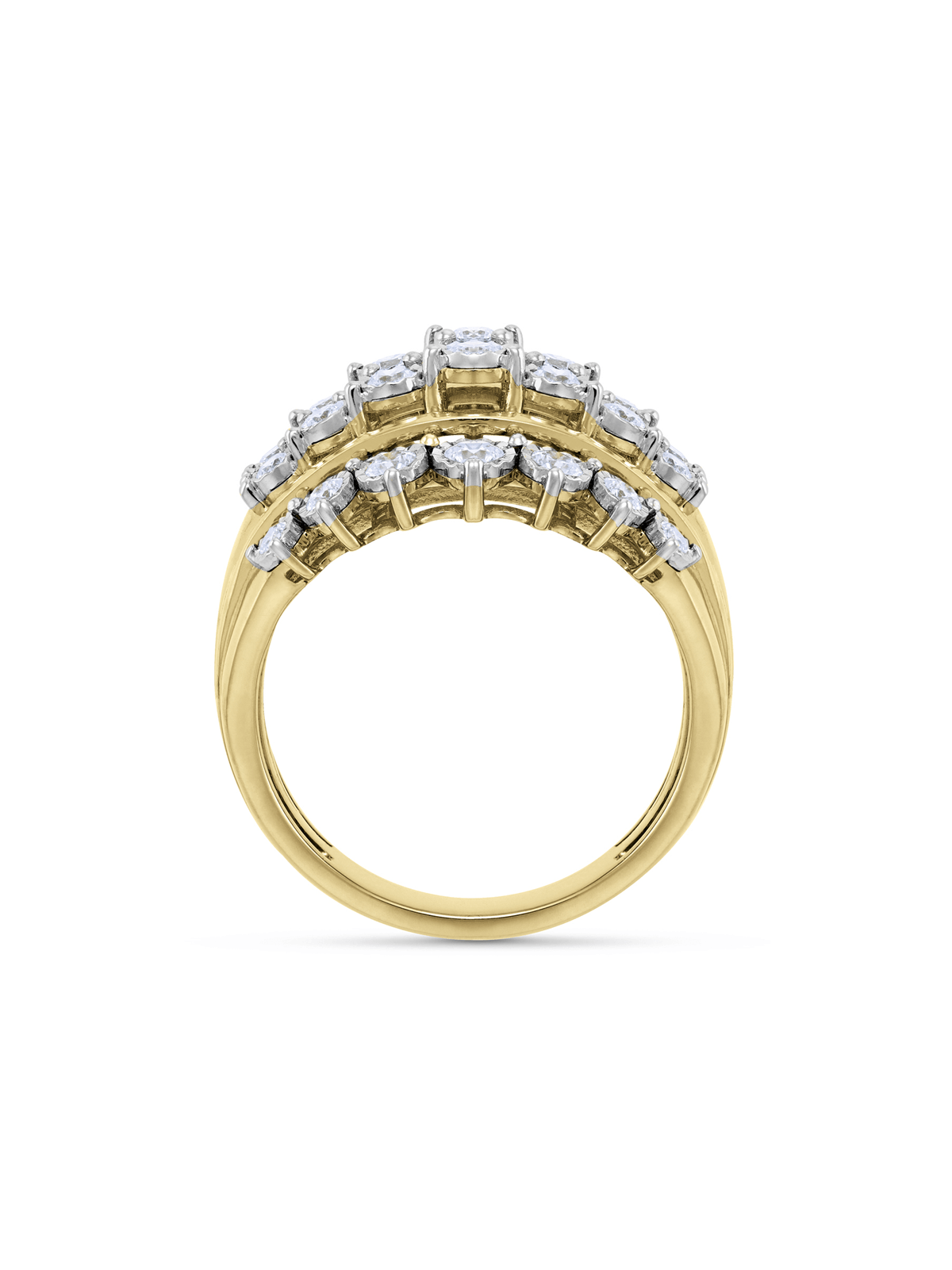 9ct Yellow Gold 1ct Diamond Grand Duchess Ring | Bash