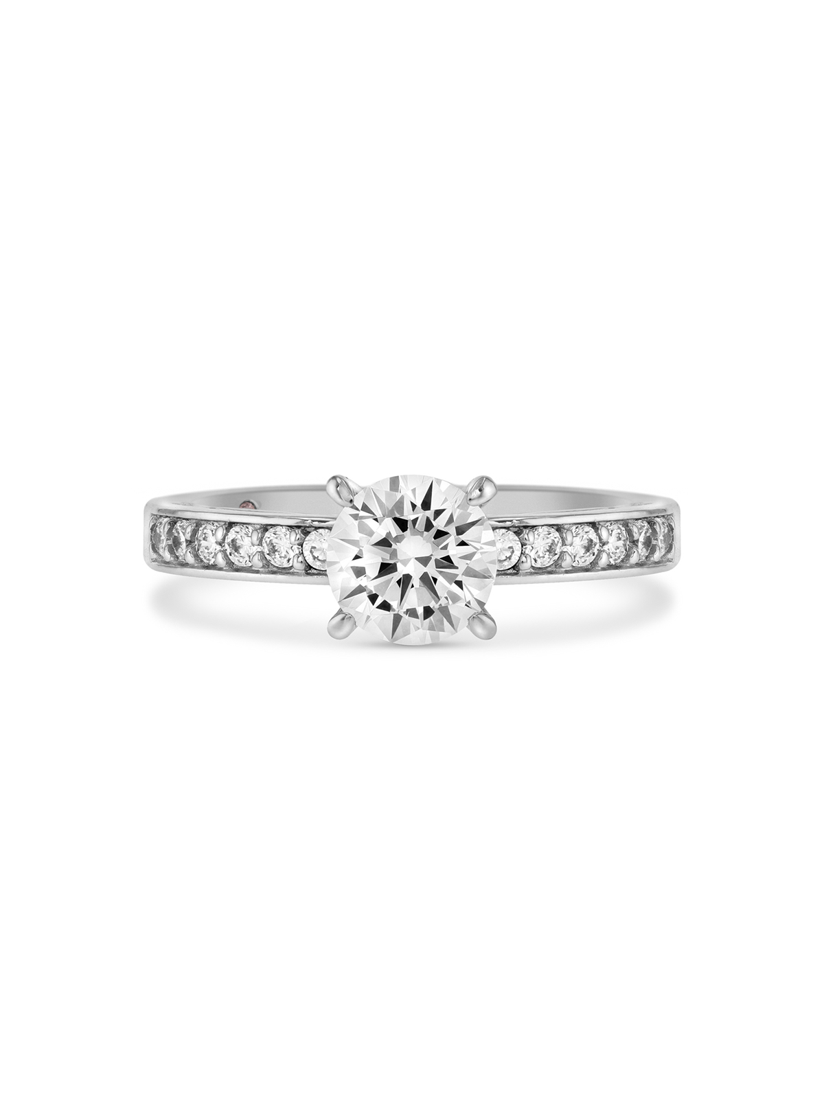 Cheté Sterling Silver with Platinum finish Diamondlite Cubic Zirconia ...