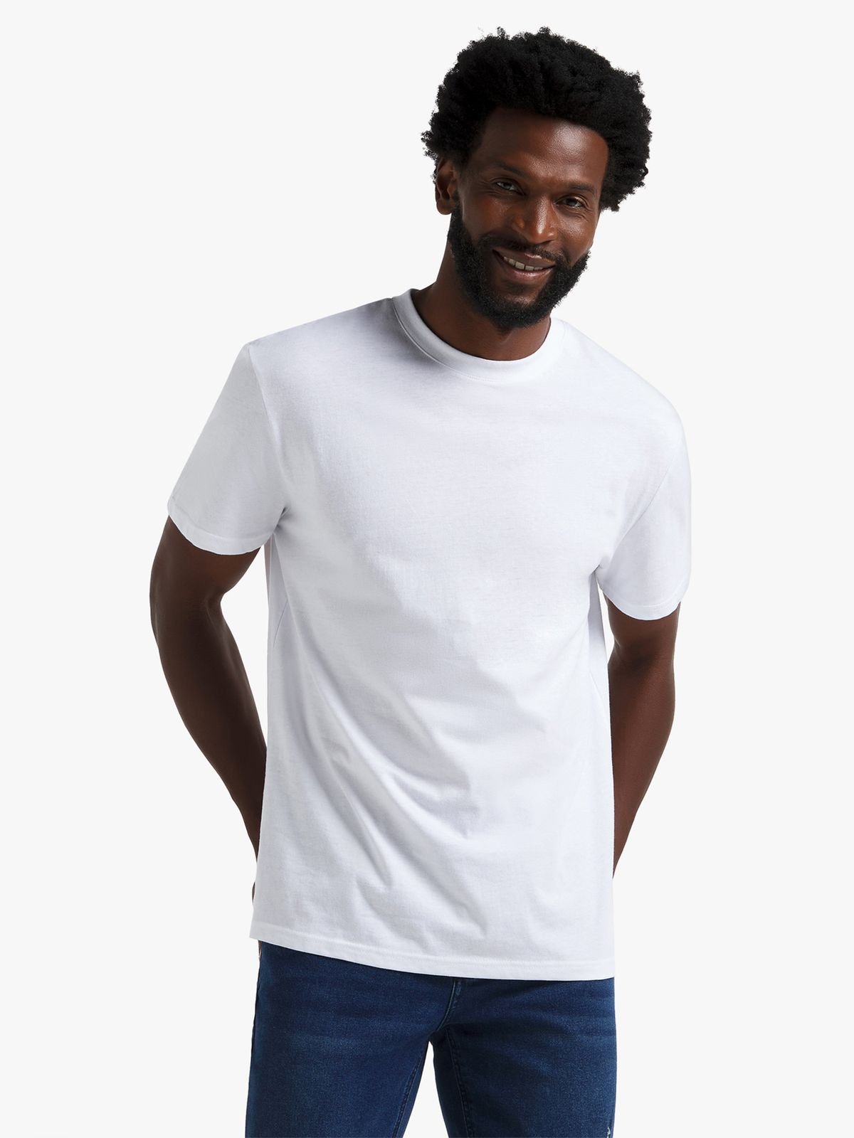 Jet Men's White Cotton T Shirt | Bash