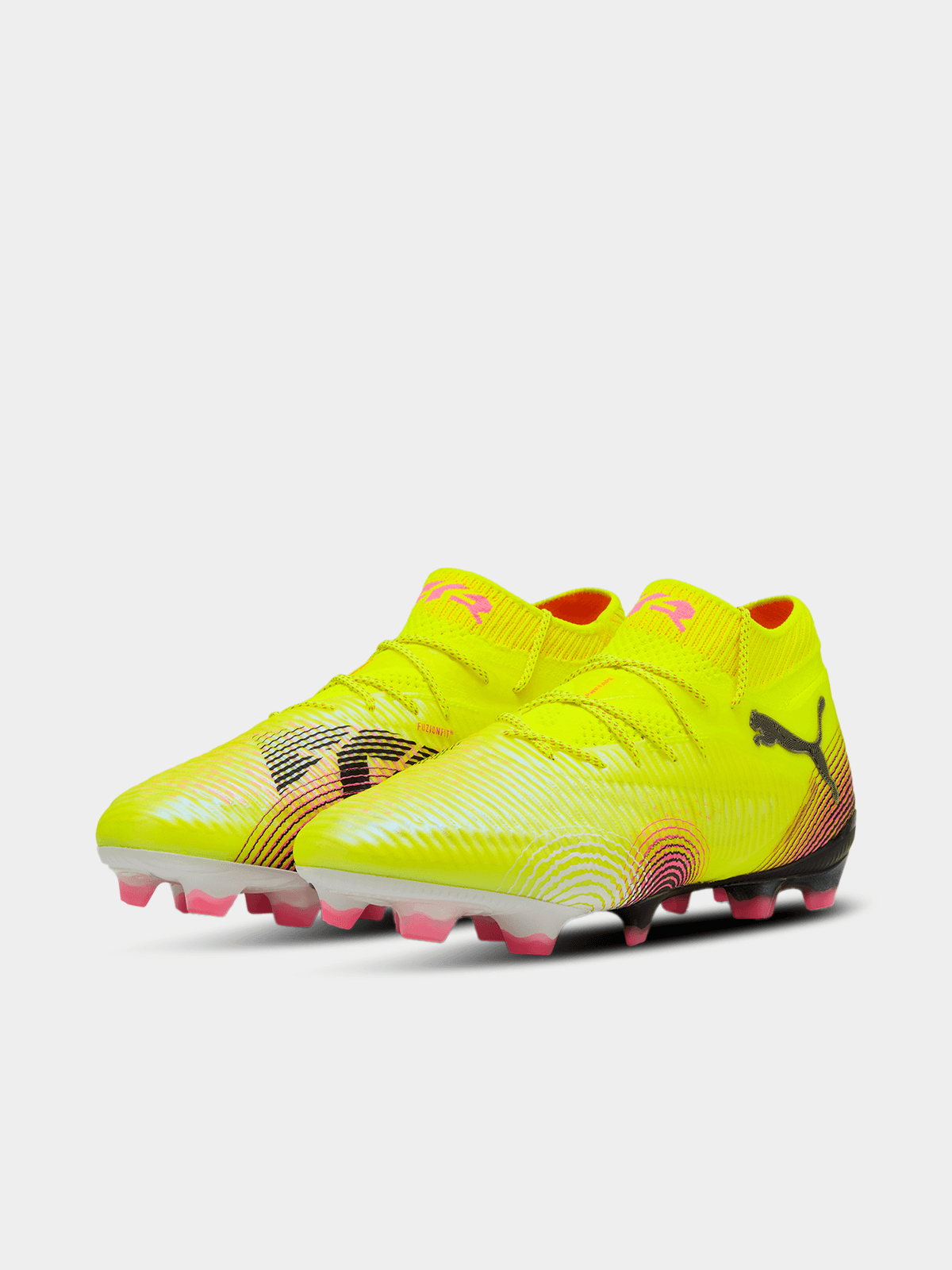 Puma Mens Future 8 Ultimate FG Yellow Boots | Bash