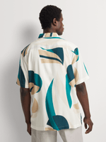 Markham Men's Printed Viscose Natural Shirt | Bash