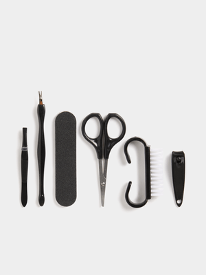 Colours Limited Black 6 Piece Travel Manicure Set
