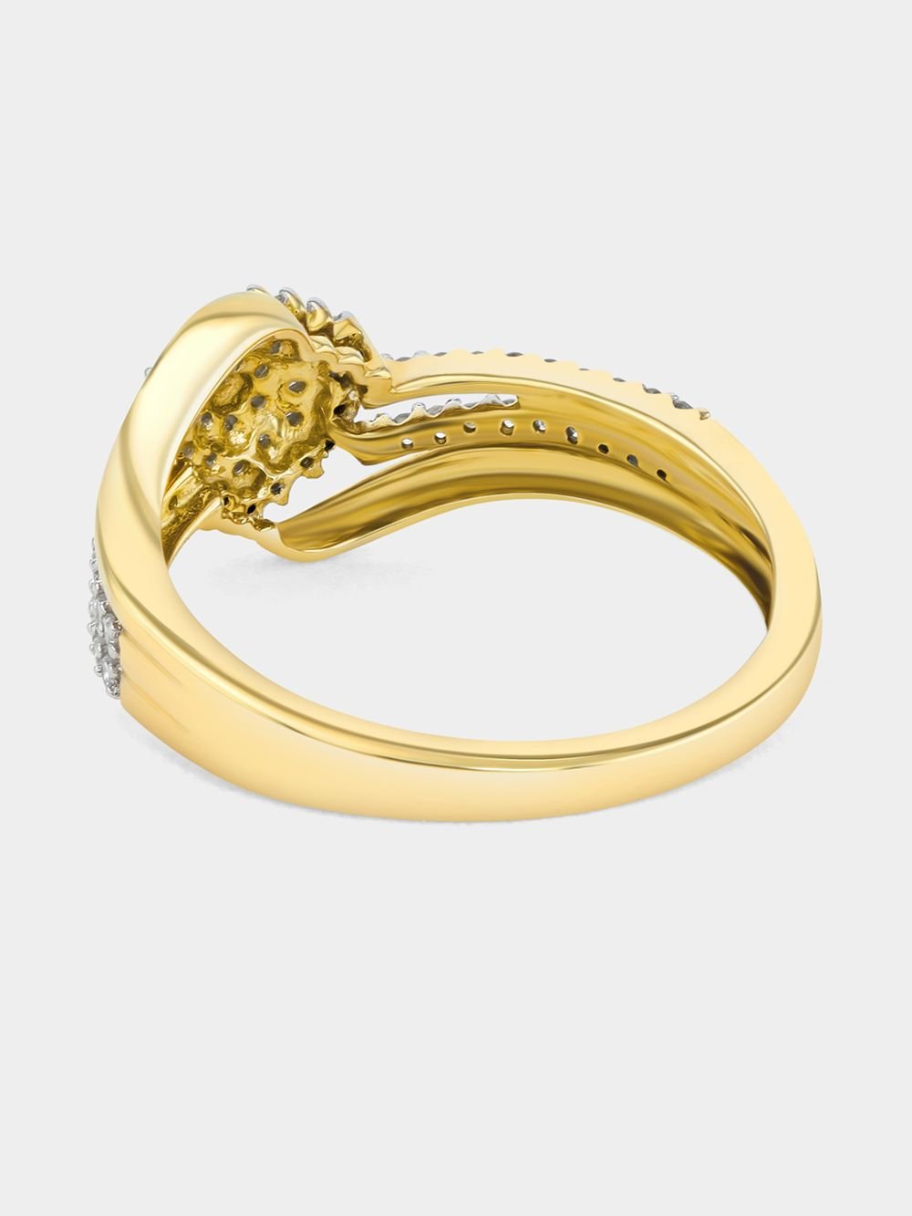 Yellow Gold 0.30ct Diamond Women’s Embrace Ring | Bash