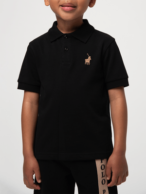 Kids Polo Black Preston Golfer