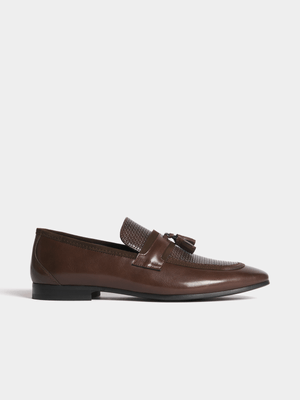 Markham Men's Textured Choc Brown Loafer