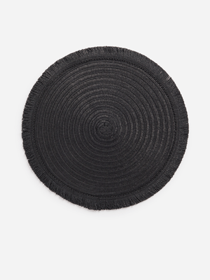 Jet Home Black Place Mats