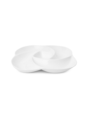 @Home Lacasa Serveware Divided Plate White 34.5cm