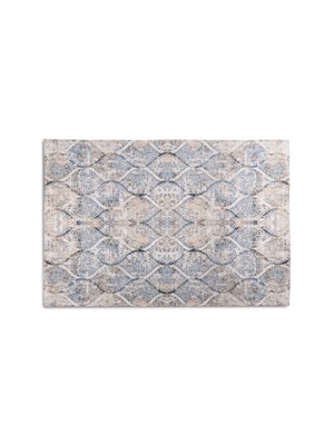 Carpet Medallion Cotton All-Over Blue 200x290cm
