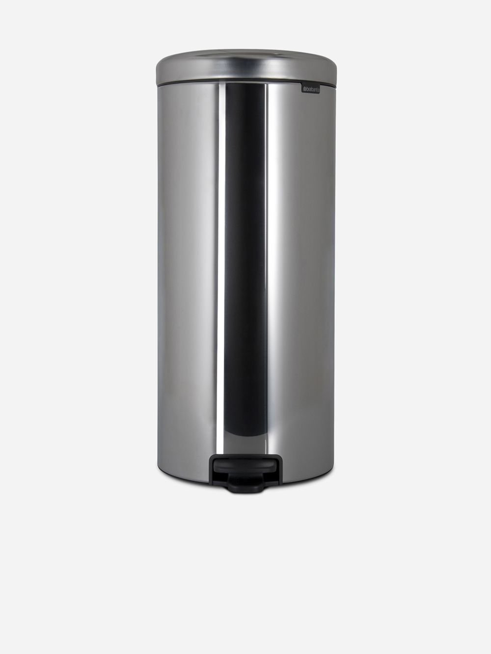 Kitchen pedal bin silver 30L