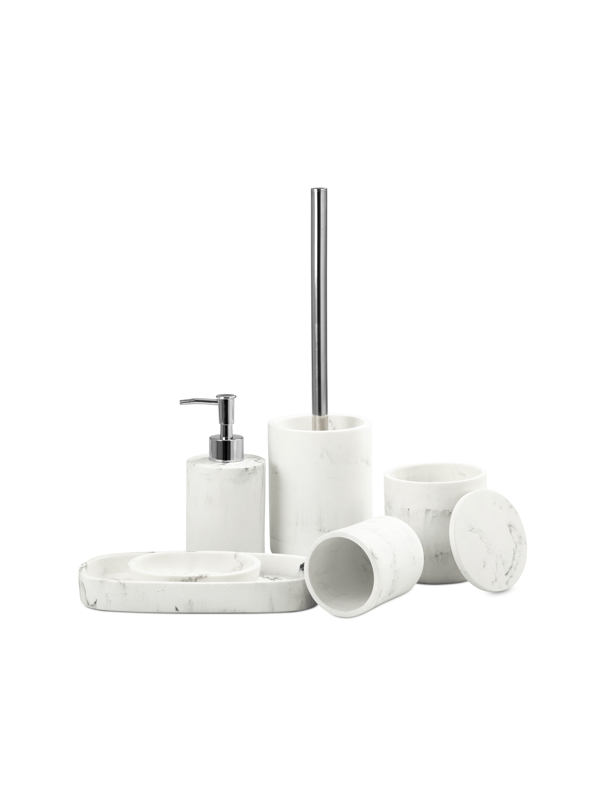 containable marble resin white 10.5cm | Bash