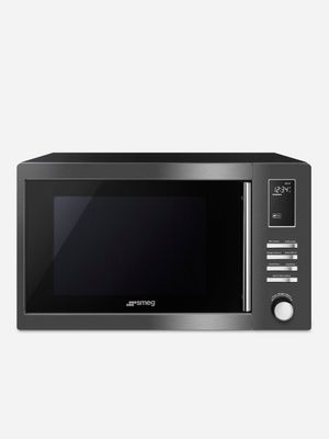 Smeg Microwave With Grill Dark Inox 25L