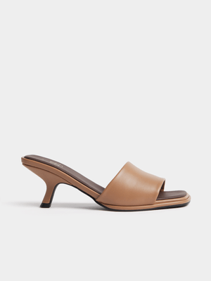 Square Toe Mule Heels