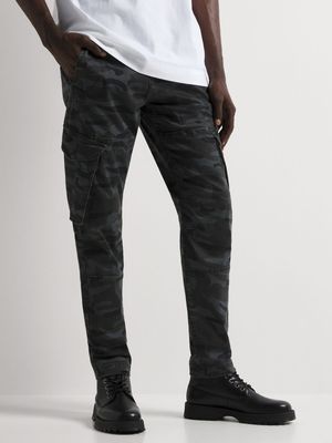 Relay Jeans Men's Camo Utility Charcoal Cargo Pants