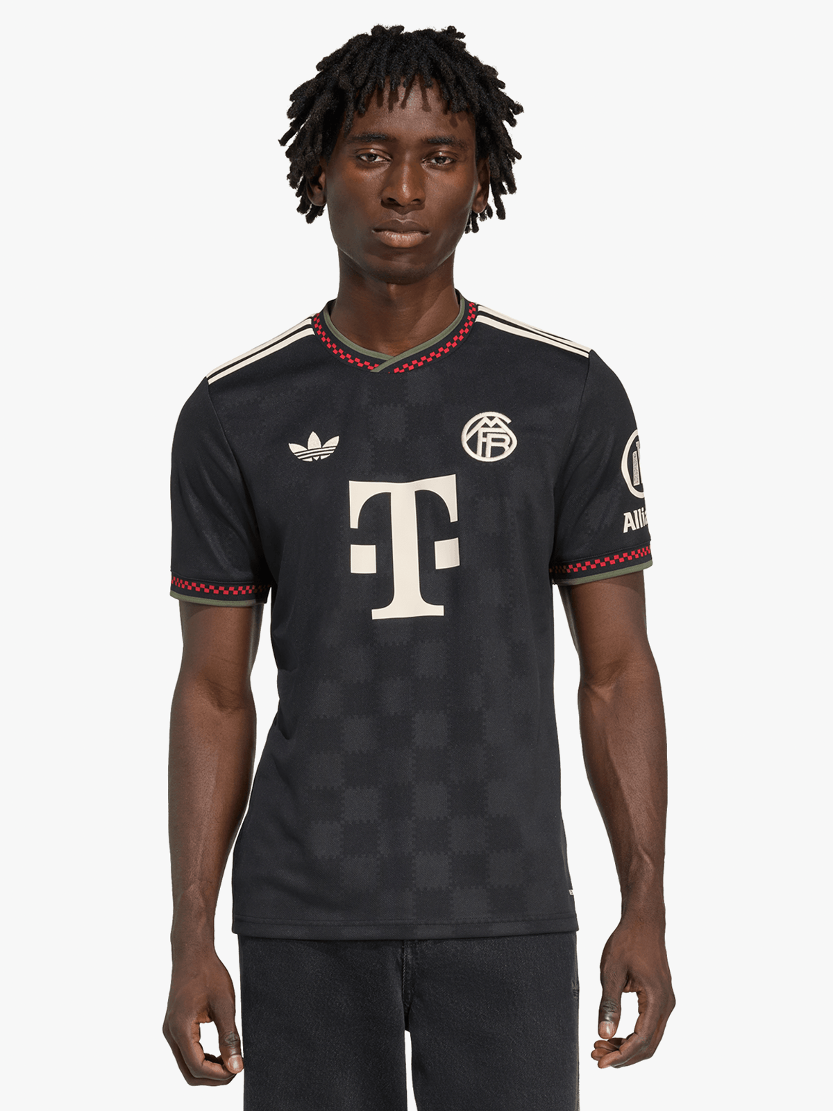 adidas Mens Bayern Munich 3rd 25/26 Black Stadium Jersey Bash