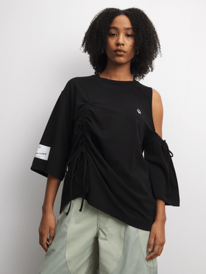 Anatomy Women's Roughed Detail Black T-shirt