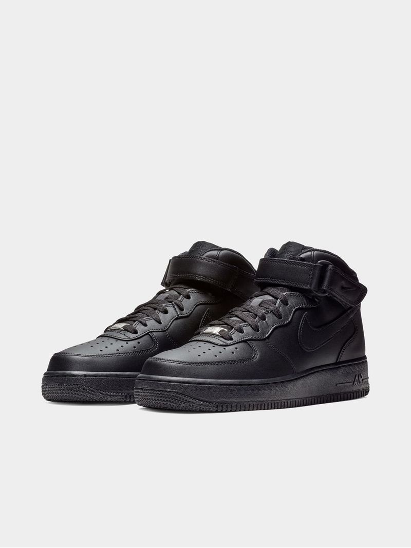 Nike Men's Air Force Mid '07 Black Sneaker Bash