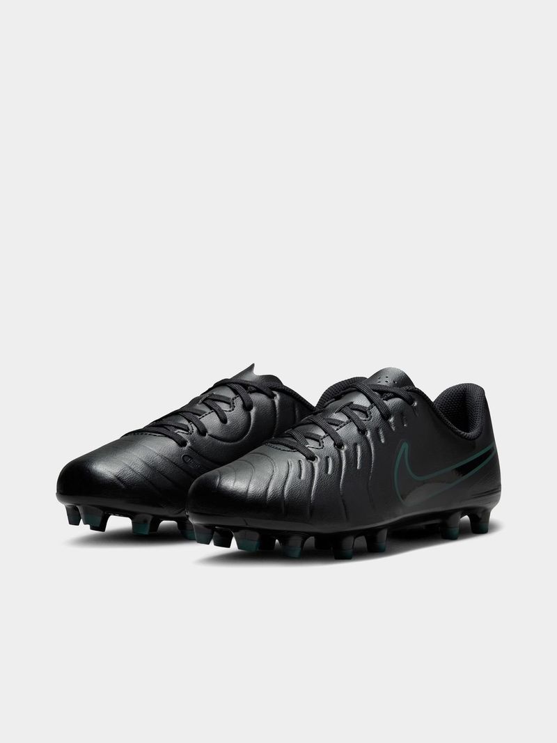 Junior Nike Tiempo Legend 10 Club FG Black/Green Boots Bash