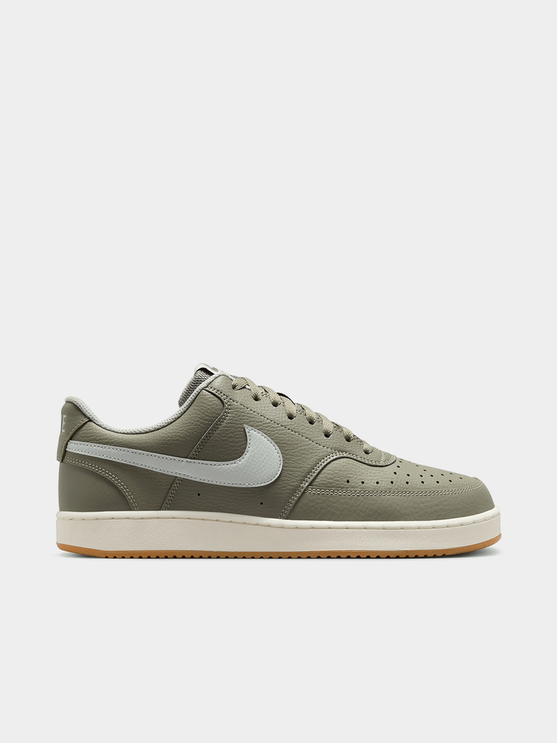 Nike Mens Court Vision Khaki/Sail Low Sneakers Bash