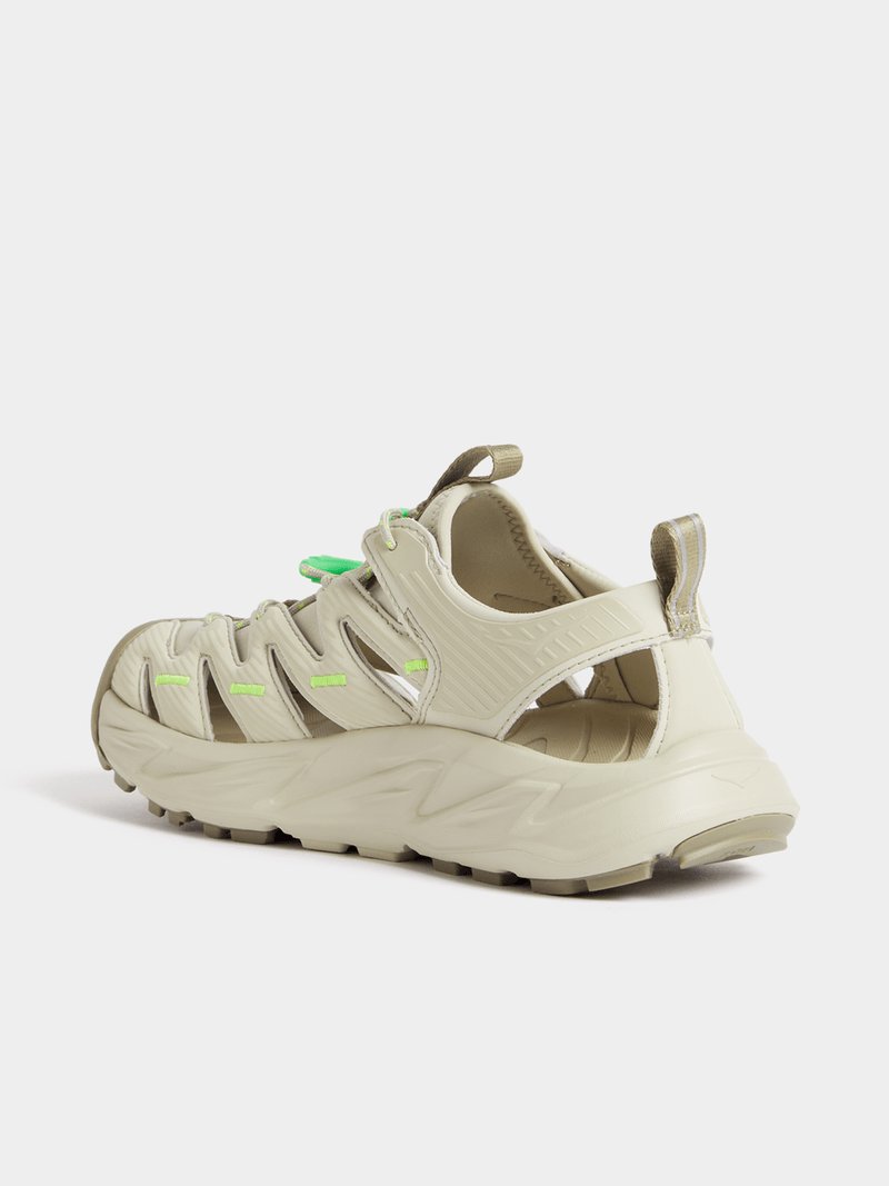 Hoka Women's Hopara Oyester Mushroom/Neon Lime Sneaker | Bash
