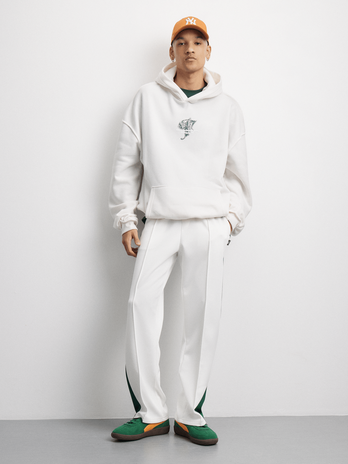 The FIX Men's White Graphic Print Hoodie | Bash