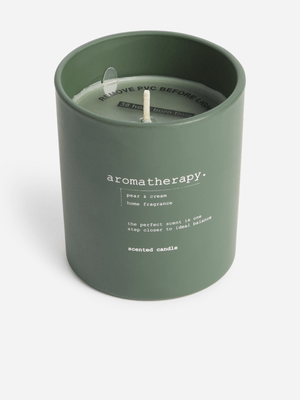 Jet Home Green Scented Candle
