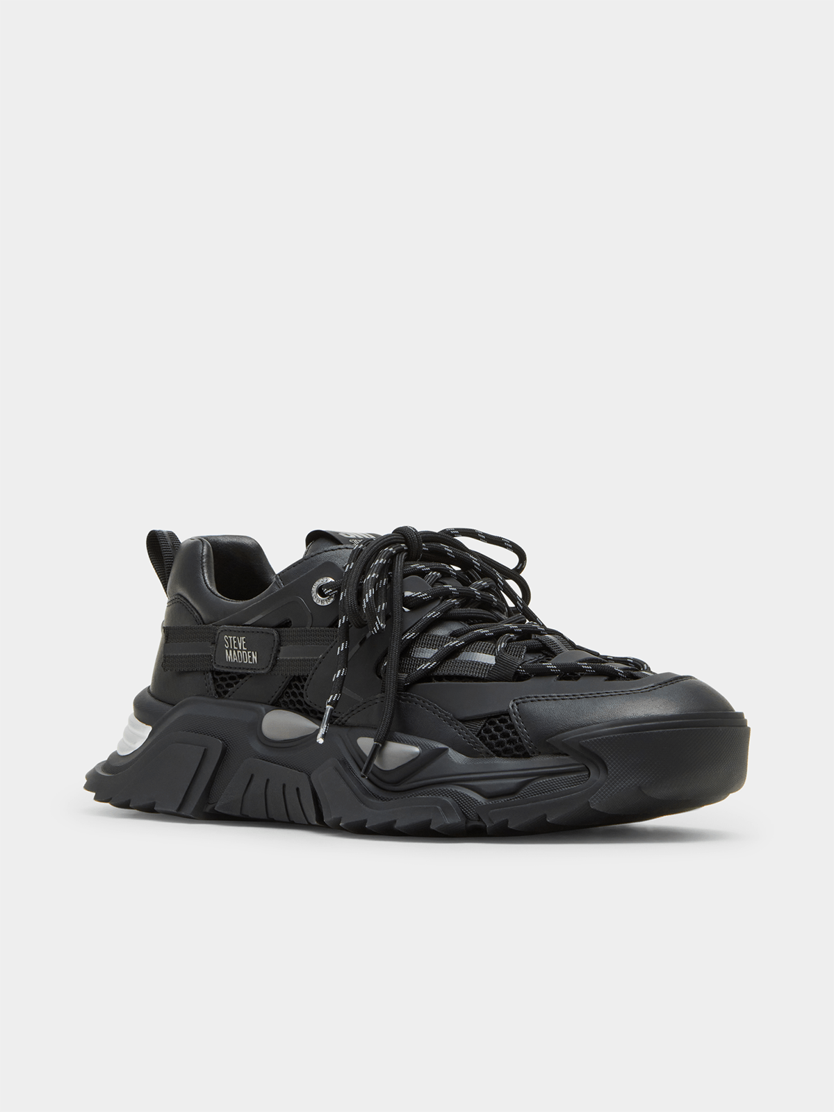 Men's Steve Madden Black KINGLY Sneakers Bash