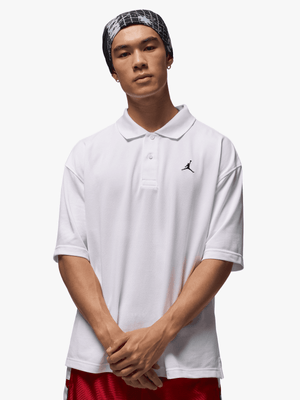 Jordan Men's  Brooklyn White Polo